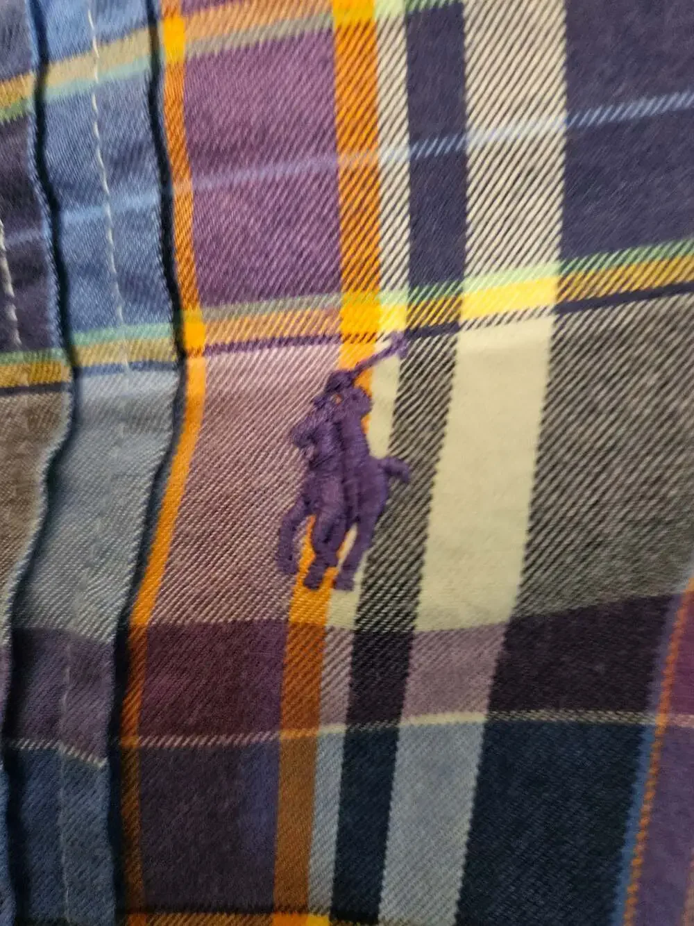 Ralph Lauren Girls Plaid Long Sleeve Button Front Dress  Size 10